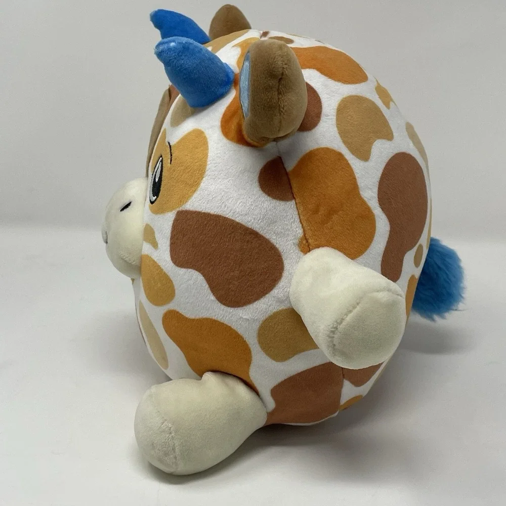 Dream Beams BASIL THE BULL Glow in the‎ Dark Stuffed Plush Toy Squish Happy Line